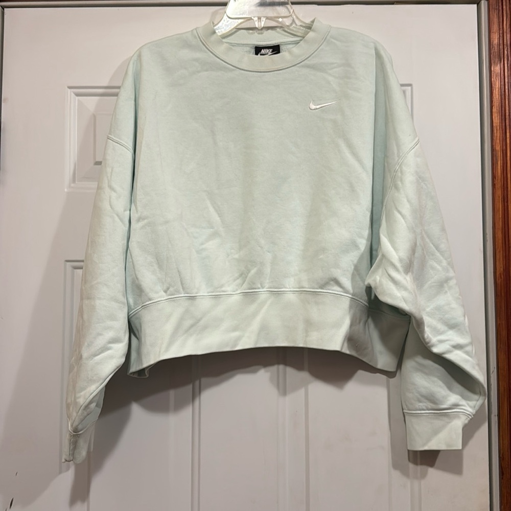 Nike Sportswear Essential Women’s Cropped Crewneck Mint Green Size Small